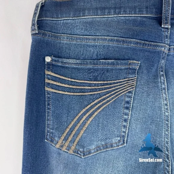 1231 7 For All Mankind Tailorless Dojo Jeans - Size 32 - Blue - Picture 7 of 16